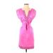 Calypso St. Barth Casual Dress - Wrap: Pink Dresses - Women's Size Small
