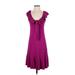Diane von Furstenberg Cocktail Dress: Purple Dresses - Women's Size 2