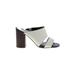 Dolce Vita Mule/Clog: Ivory Color Block Shoes - Women's Size 8 1/2