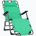 Highland Dunes Tanning Chair, 2-In-1 Beach Lounge Chair & Camping Chair W/Pillow & Pocket, Adjustable Chaise For Sunbathing Outside, Patio, Poolside | Wayfair