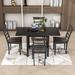 Red Barrel Studio® Ozrenka 5-Piece Dining Set w/ Drop Leaf Table & 4 Durable Back Chairs, Rubber in Gray | 30 H in | Wayfair