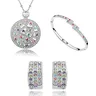 Set di gioielli in cristallo austriaco di nuovo design di moda per le donne