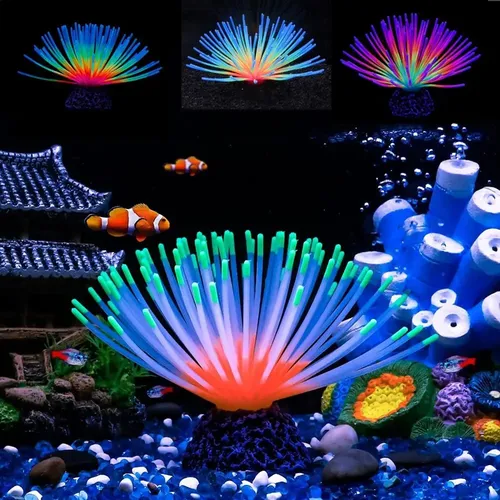 Simulation leuchtender Seeigel fluor zieren der weicher Seeigel Glühbirne Silikon gefälschtes