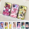 CardCaptor Sakura Anime Phone Case Coque pour iPhone 15 14 11 12 13 Mini Pro XS Max 6 7 8