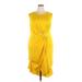 ELOQUII Casual Dress: Yellow Dresses - Women's Size 18 Plus