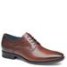 Johnston & Murphy Gibbons Plain Toe - Mens 14 Brown Oxford W