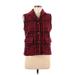 Coldwater Creek Jacket: Red Plaid Jackets & Outerwear - Women's Size Medium