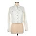 Levi's Denim Jacket: White Jackets & Outerwear - Women's Size Medium