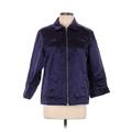 Chico's Jacket: Purple Damask Jackets & Outerwear - Women's Size Large