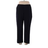 Sag Harbor Casual Pants - High Rise: Black Bottoms - Women's Size 16 Petite