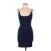 Windsor Cocktail Dress - Slip dress: Blue Solid Dresses - Women's Size Medium