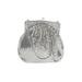 Whiting & Davis Satchel: Silver Grid Bags