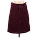 PrAna Casual Skirt: Burgundy Solid Bottoms - Women's Size 6