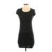 Ambiance Apparel Casual Dress - Bodycon: Gray Solid Dresses - Women's Size Small