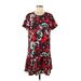 Halogen Casual Dress - DropWaist: Red Print Dresses - Women's Size Medium