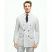 Regent Fit Stretch Cotton Seersucker Double-breasted Suit Jacket - White - Brooks Brothers Jackets