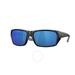 Tailfin Blue Mirror Polarized Polycarbonate Rectangular Sunglasses 6s9113 911308 57 - Blue - Costa Del Mar Sunglasses