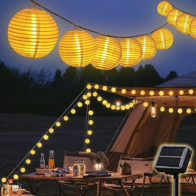 Solar Lichterkette Lampion Außen Camping Solar Lampions Außen Wetterfest, 8 Modi Solar Lichterkette Image