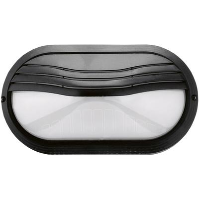 Wandleuchte Plaff Oval Hood Ip65 E27 42w Schwarz Image