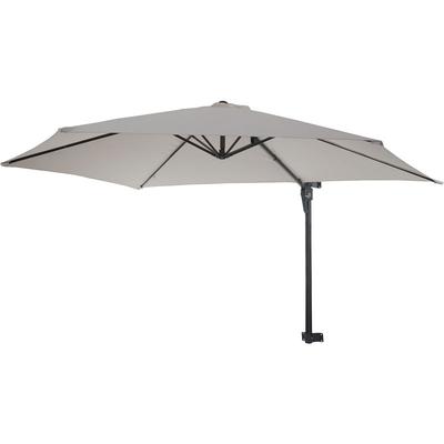 Wandschirm Acerra, Ampelschirm Balkonschirm Sonnenschirm, 3m neigbar, Polyester Alu/Stahl 9kg sand Image