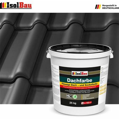 Isolbau - Dachfarbe Schwarz 25 kg Sockelfarbe Fassadenfarbe Dachbeschichtung ral Farbe Image