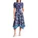 Block Print Handkerchief Hem Dress