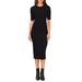 Halogen(r) Rib Short Sleeve Sheath Sweater Dress