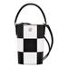 Mini Épure Checker Leather Bucket Bag