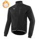 Arsuxeo Herren Fahrradjacke Radjacke Windschutz Fleecejacke Winter Fleece-Futter Windundurchlässig Atmungsaktiv Weich Fahhrad Jacke MTB Mountain Rennrad Radfahren in der Stadt Schwarz Rote Blau