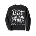 Lustige Cousin Crew Matching Fam Best Cousin Since 2024 Family Sweatshirt