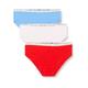 Tommy Hilfiger Damen 3er Pack Slips Bikini Form Baumwolle mit Stretch, Mehrfarbig (Fierce Red/Blue Spell/Pearly Pink), M