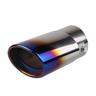 Stainless Steel Car Exhaust Tip, Universal Car Exhaust Pipe Modification Tail Throat Tail Pipe, Steel Exhaust Tips Chrome-Plated Finish Tailpipe