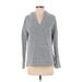 Faherty Pullover Hoodie: Gray Marled Tops - Women's Size Small