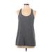 Under Armour Active Tank Top: Gray Activewear - Women's Size Large