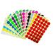 iOPQO Home Decor Stickers Card Round School Mm Adhesive Calendar 640 25 Round Stickers Dot Coloured Self Dots Small For Office Stickers Stickers 16 Colours Wall Sticker Room Decor