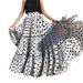 knqrhpse Skirts for Women Maxi Dress Casual Dress Women Fashion High Waist Polka Dot Printed Skirt Loose Ruffled Pleated Skirt Womens Dresses White Dress L