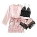 Lingerie for Women Satin Silk Pajamas Nightdress Robes Underwear Sleepwear