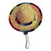 Final Clear Out! Adjustable Mini Straw Sombrero Dog Cat Hats Mexican Hats Sombrero Party Hats for Small Pets/Puppy/Cat (Cotton Band)