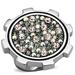 HOOWLPOEN High polished (no plating) Stainless Steel Ring with Top Grade Crystal in Multi Color