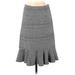 Banana Republic Casual Skirt: Gray Fair Isle Bottoms - Women's Size 0