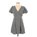 Madewell Casual Dress - Wrap: Gray Marled Dresses - Women's Size 0
