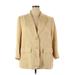 Lauren by Ralph Lauren Blazer Jacket: Gold Jackets & Outerwear - Women's Size 20 Plus