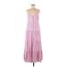 Universal Thread Casual Dress - DropWaist: Pink Stripes Dresses - Women's Size Medium