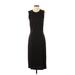 Calvin Klein Casual Dress - Sheath: Black Solid Dresses - Women's Size Small