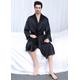 LILYSILK Silk Dressing Gowns UK For Men Navy Blue M 100-Percent Pure