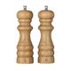 Premier Housewares Salt and Pepper Mills Grinders Rubberwood 6 inch Hevea Natural 10x5x17