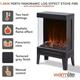 Log Stove Fire By Warmlite WL46039 Panoramic in Grey