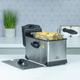 Quest 35140 3 Litre Stainless Steel Deep Fat Fryer / Easy Clean, 2000W