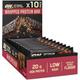 Optimum Nutrition ON Whipped Bar, High Protein Snack with Milk Chocolate Coating, Low Sugar Protein Bar, Chocolate Caramel, 10 x 60 g Pack