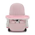 (Pink) Modern Portable Foldable Adjustable 3 in 1 Baby High Chair Dining Table Chair